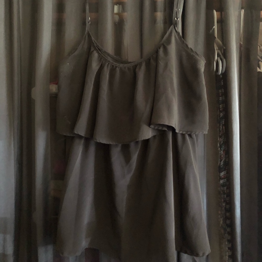 Fun & Flirt ruffle tank top